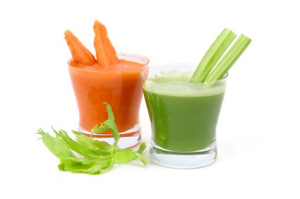 Carrot & green juices